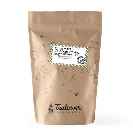 Gentle and Citrusy Herbal Tea Infusion - Verveine odorante BIO - Teatower BE-BIO-01