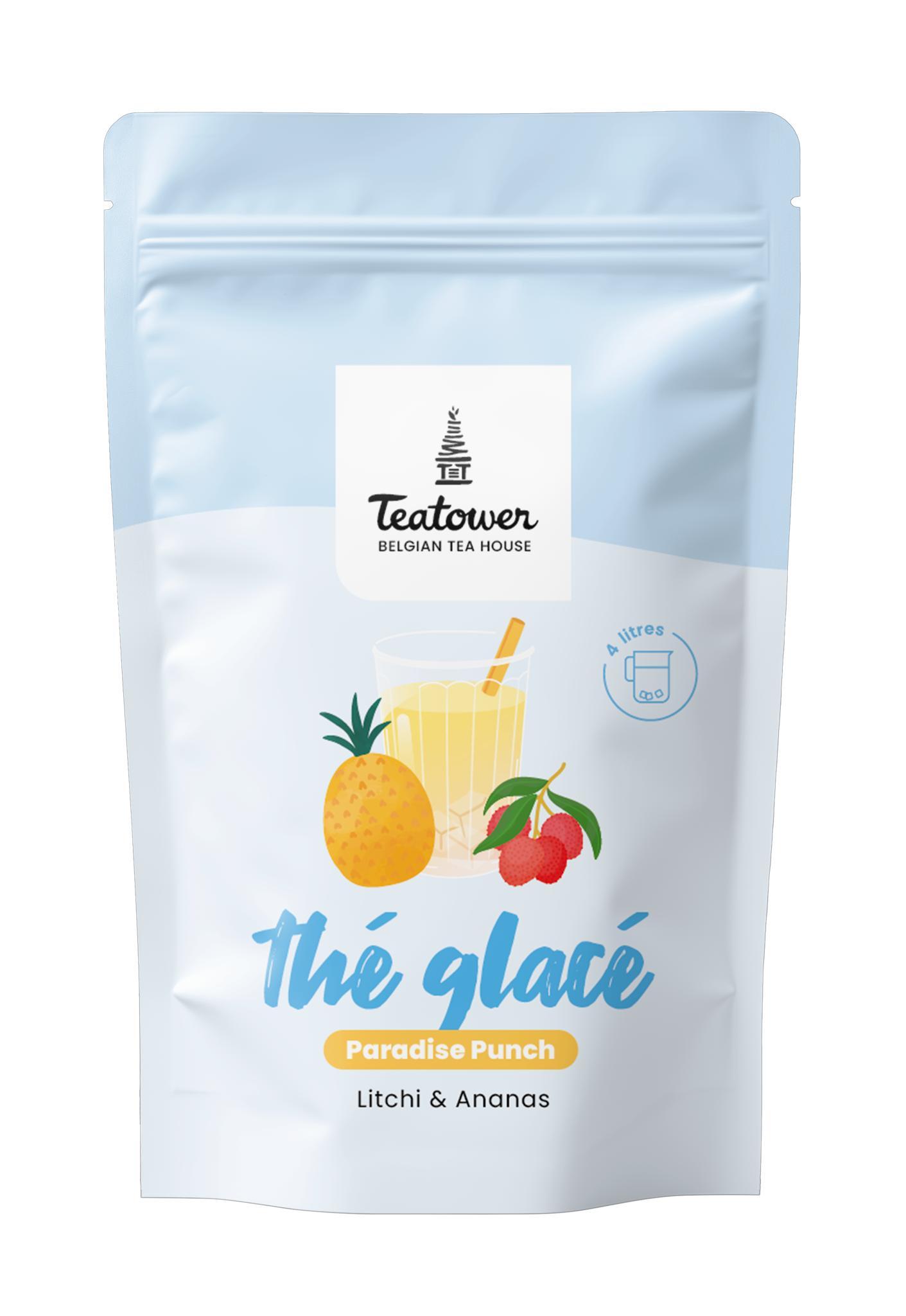 Thé glacé - Infusion de fruits - Litchi & Ananas - Paradise Punch - Teatower