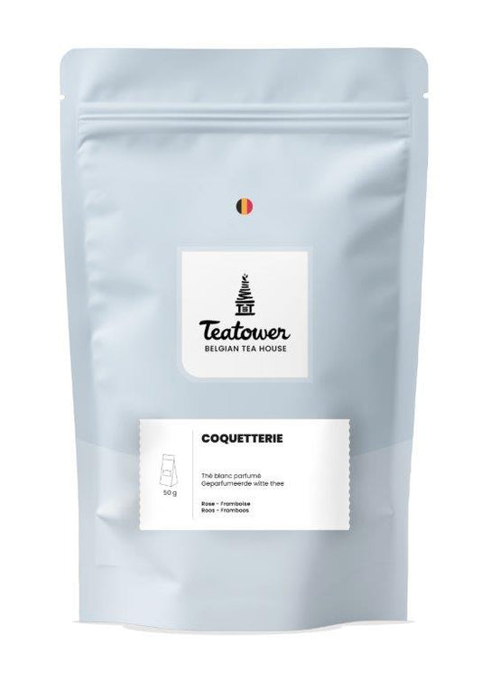 Thé blanc rose framboise - Coquetterie - Teatower
