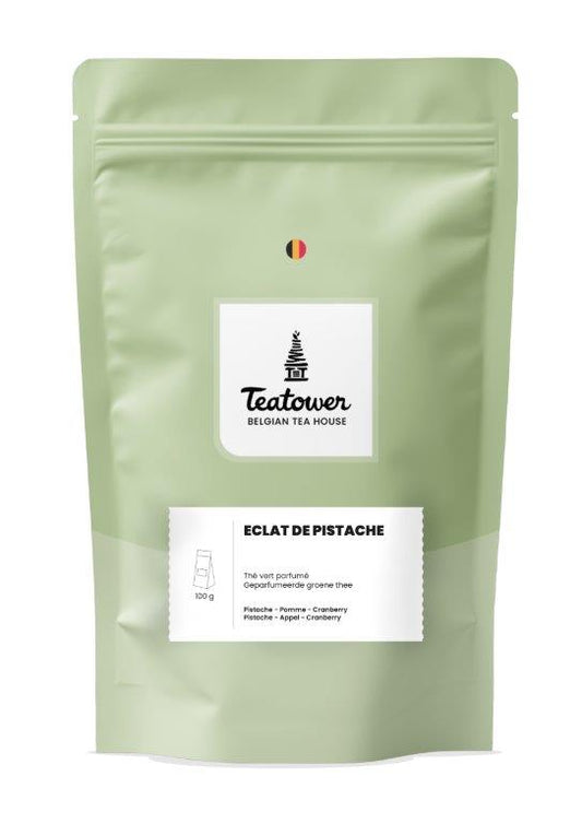 Thé vert parfumé pistache pomme cranberry - Eclat de Pistache (ancien nom Vert Pistache) - Teatower