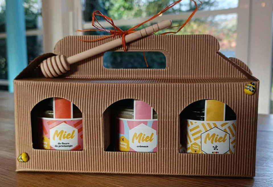 Coffret Trio de Miels 100% belge (3x275gr) - Honey Honey