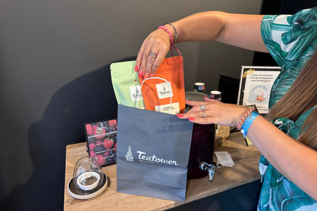 Préparation d'une commande retrait boutique Teatower Liège