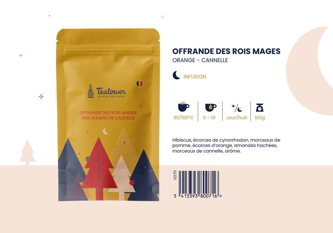 Infusion de fruits orange cannelle - Offrande des Rois Mages - Teatower