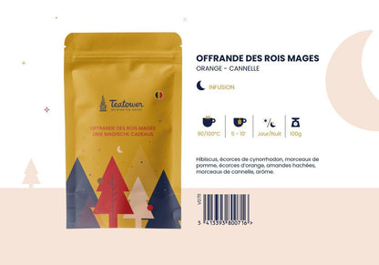 Infusion de fruits orange cannelle - Offrande des Rois Mages - Teatower