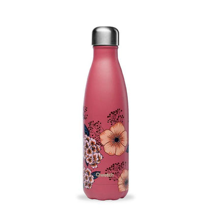 Bouteille gourde nomade isotherme Qwetch - 750 ml - Anémones — détail — Teatower