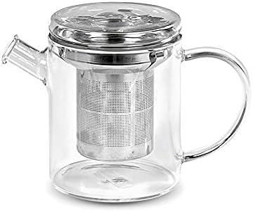 Teatower Glas-Teekanne 600ml mit integriertem Filter