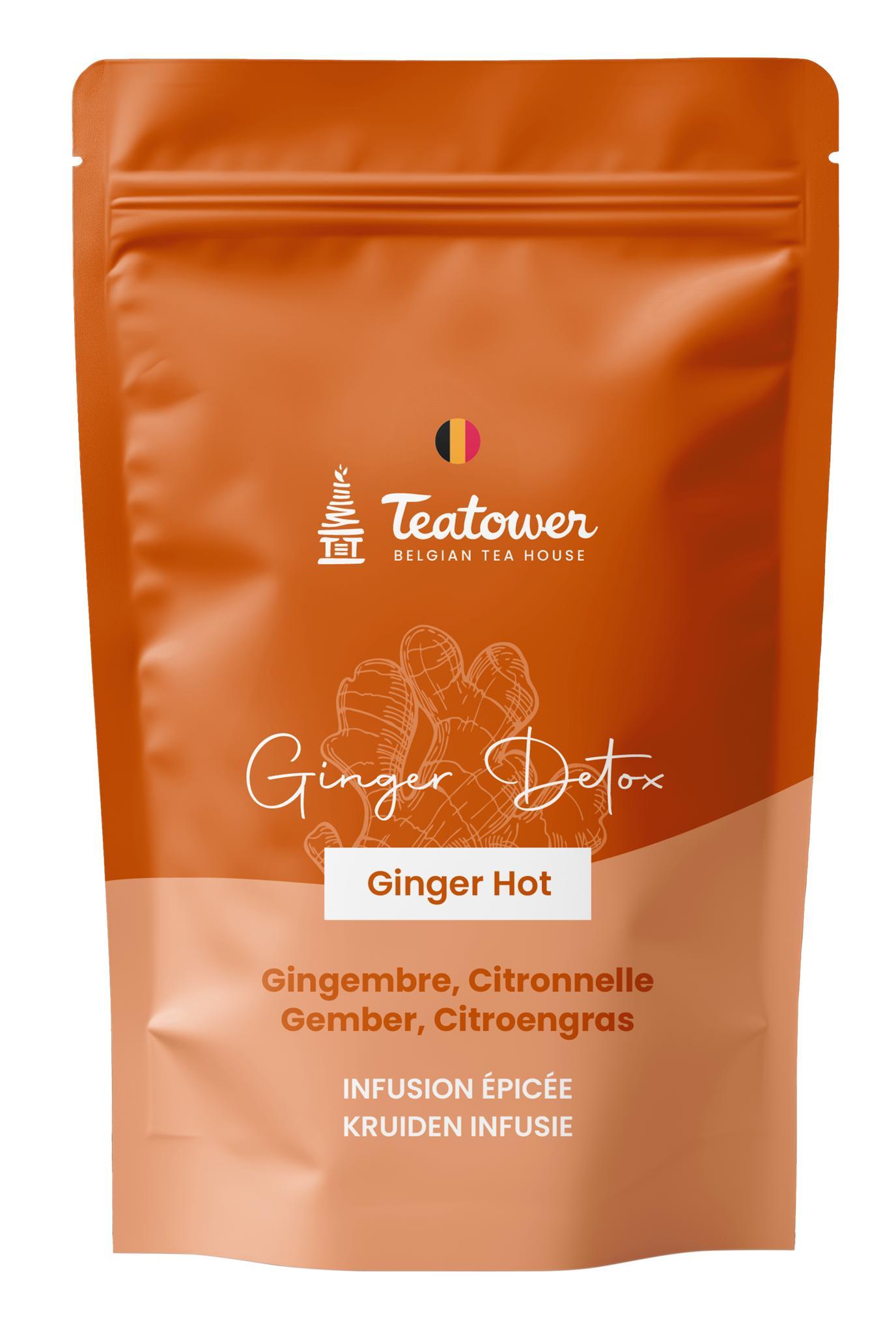 Coffret detox Teatower 2024 - 3x50gr - Ginger cool - Ginger smith - Ginger Hot