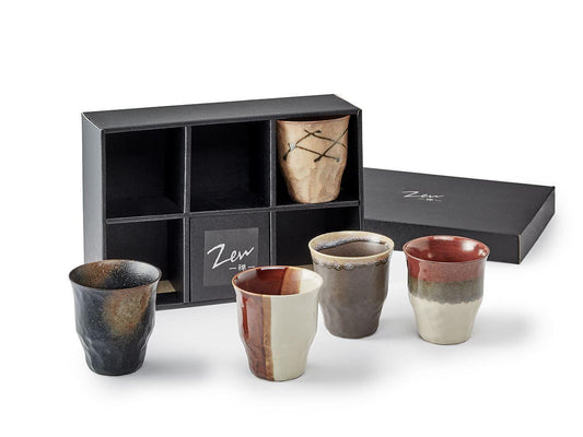 Set de tasses en porcelaine 0,25l - 5 assortiments