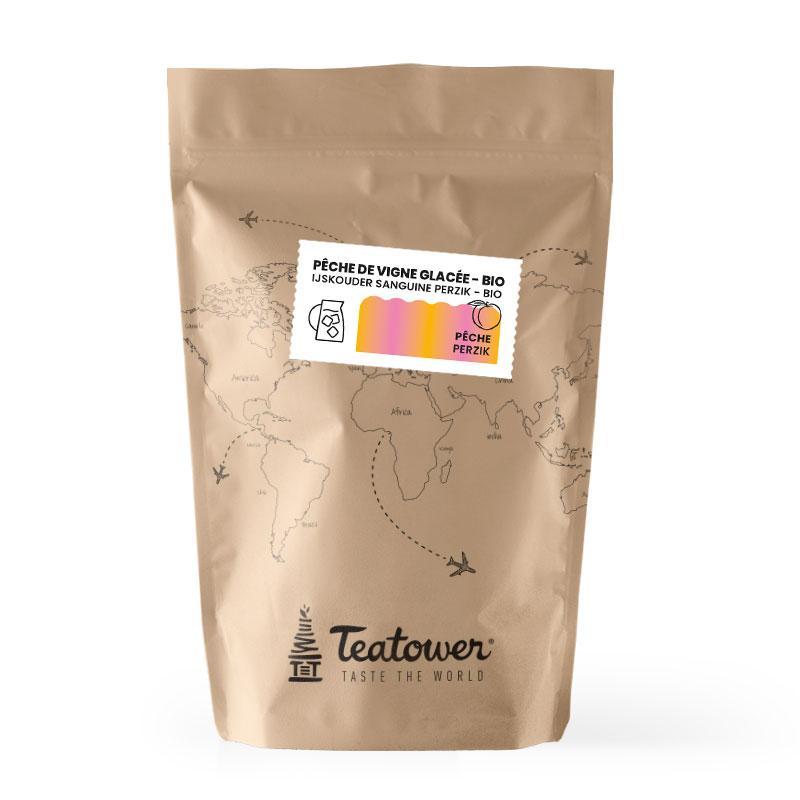 Thé glacé - Rooibos pêche - Pêche de vigne BIO - Teatower BE-BIO-01