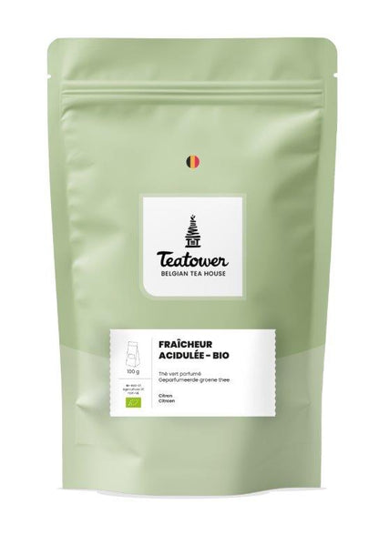 Flavored Green Tea Lemon - Fraîcheur acidulée BIO - Teatower BE-BIO-01