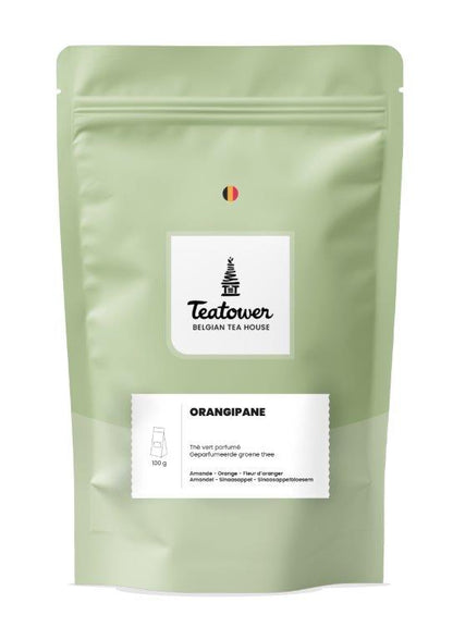 Flavored Green Tea Orange Almond - Orangipane - Teatower