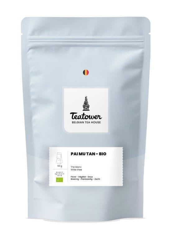 Thé blanc nature - Pai Mu Tan BIO - Teatower BE-BIO-01