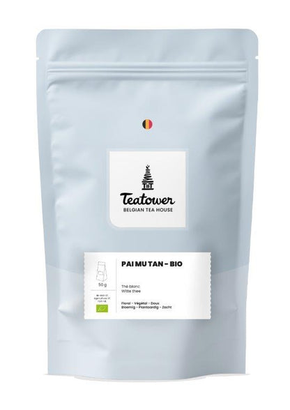 Thé blanc nature - Pai Mu Tan BIO - Teatower BE-BIO-01