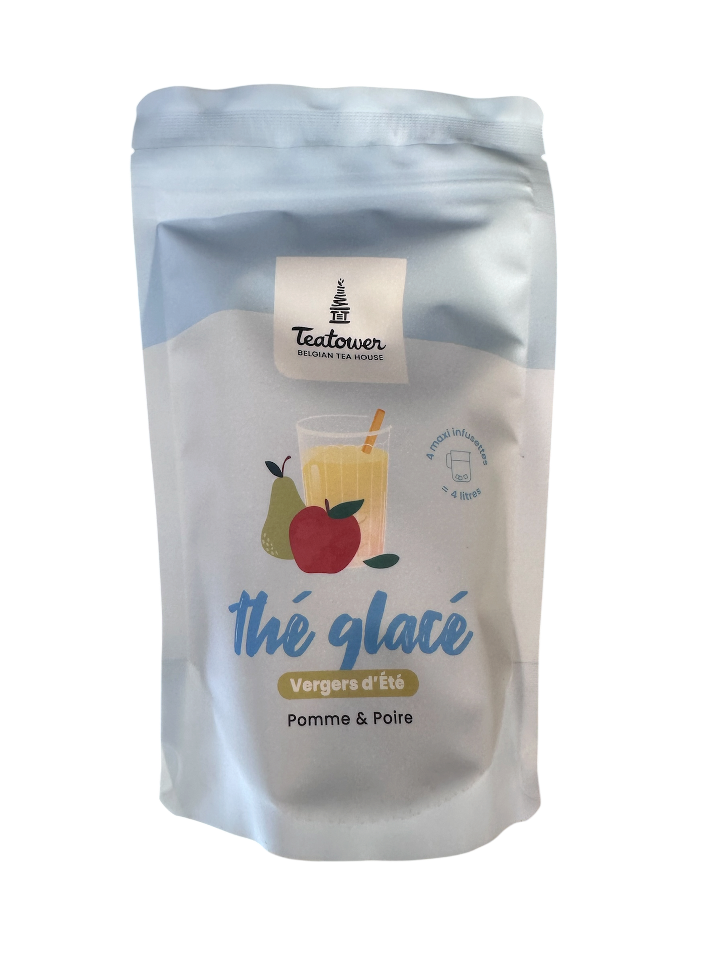 Thé glacé - Infusion de fruits - Pomme & Poire - Vergers d'Été - Teatower — détail — Teatower