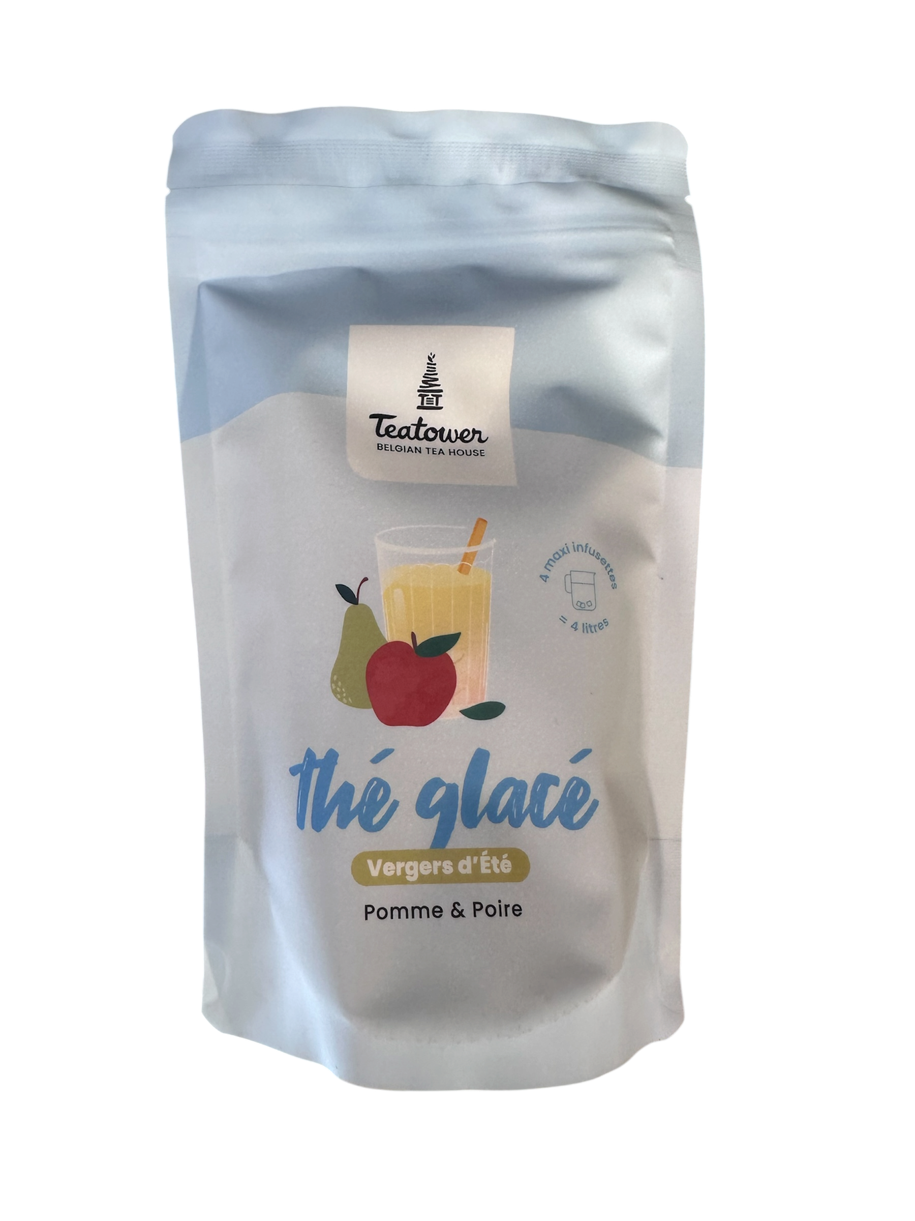 Thé glacé - Infusion de fruits - Pomme & Poire - Vergers d'Été - Teatower — détail — Teatower