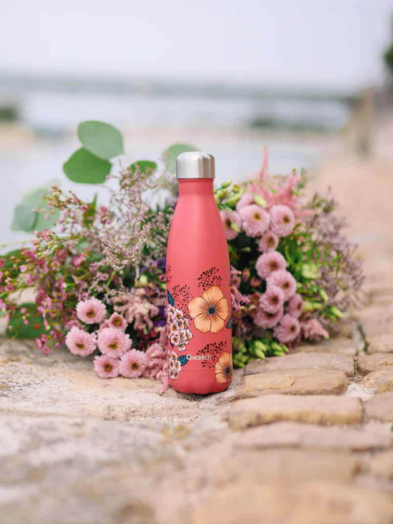 Bouteille gourde nomade isotherme Qwetch - 750 ml - Anémones — Teatower